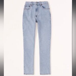 abercrombie curve love ultra high rise 90s slim straight jeans
